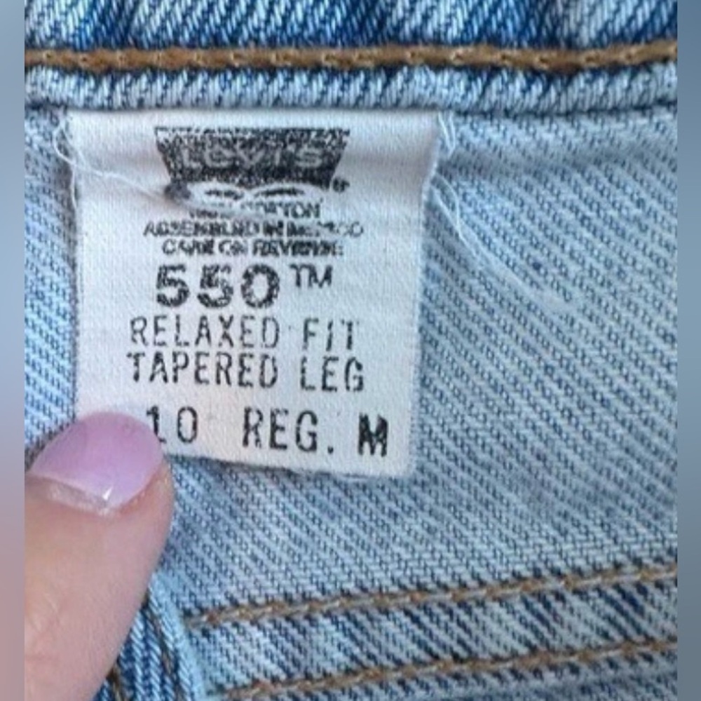 Vintage Levis 550 Relaxed Fit Tapered Leg Jeans High Waisted womens 10 (27)